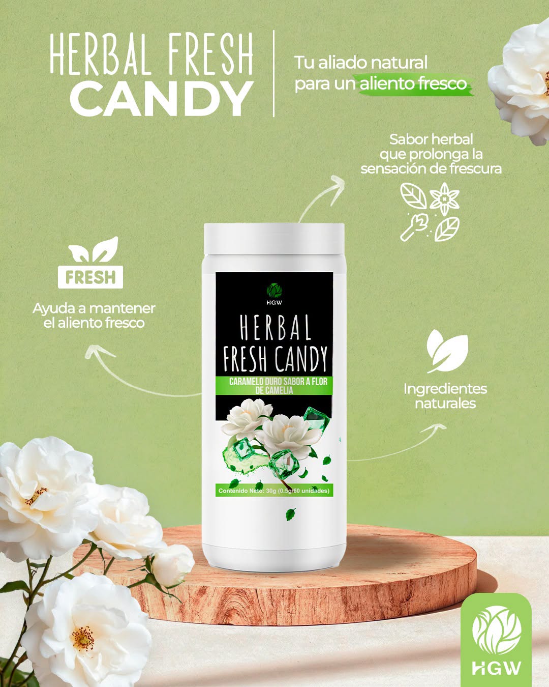 CARAMELOS FRESCOS DE HIERBAS herbal fresh candy hgw