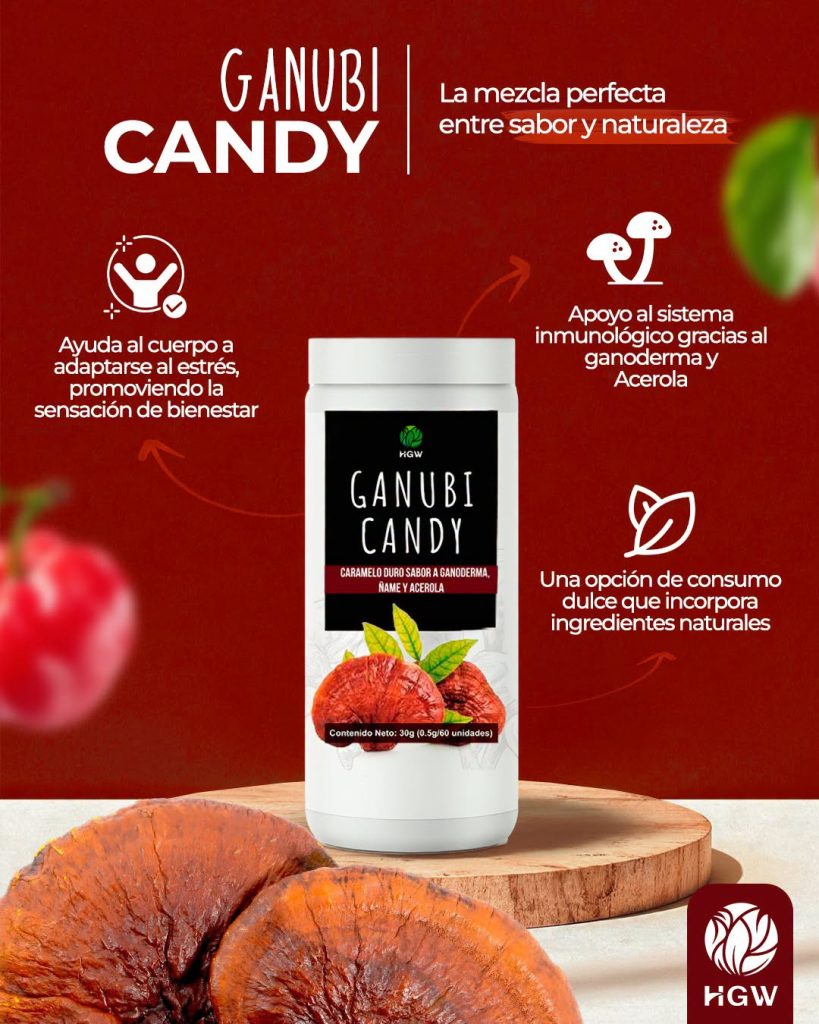 Ganubi Candy Caramelos con Ganoderma
