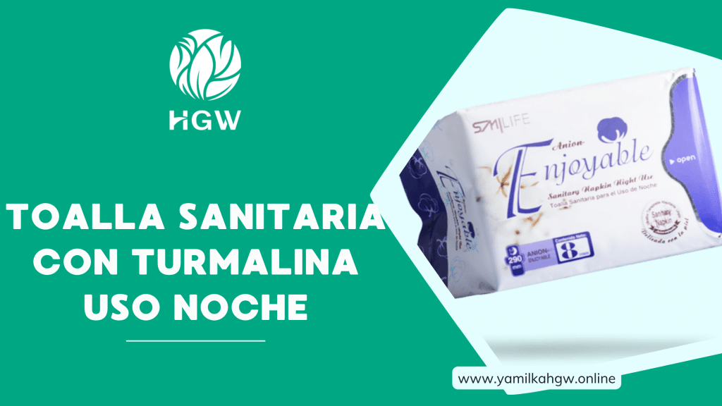 Toalla Sanitaria con Turmalina Uso Noche